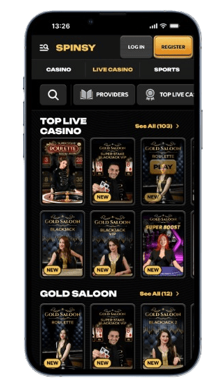 Spinsy Casino App
